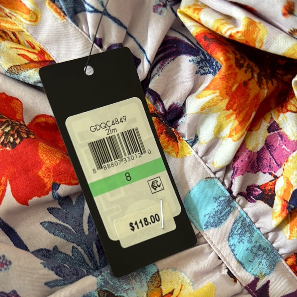 Floral Multicolor Ruffle Dress - Picture 3 of 5